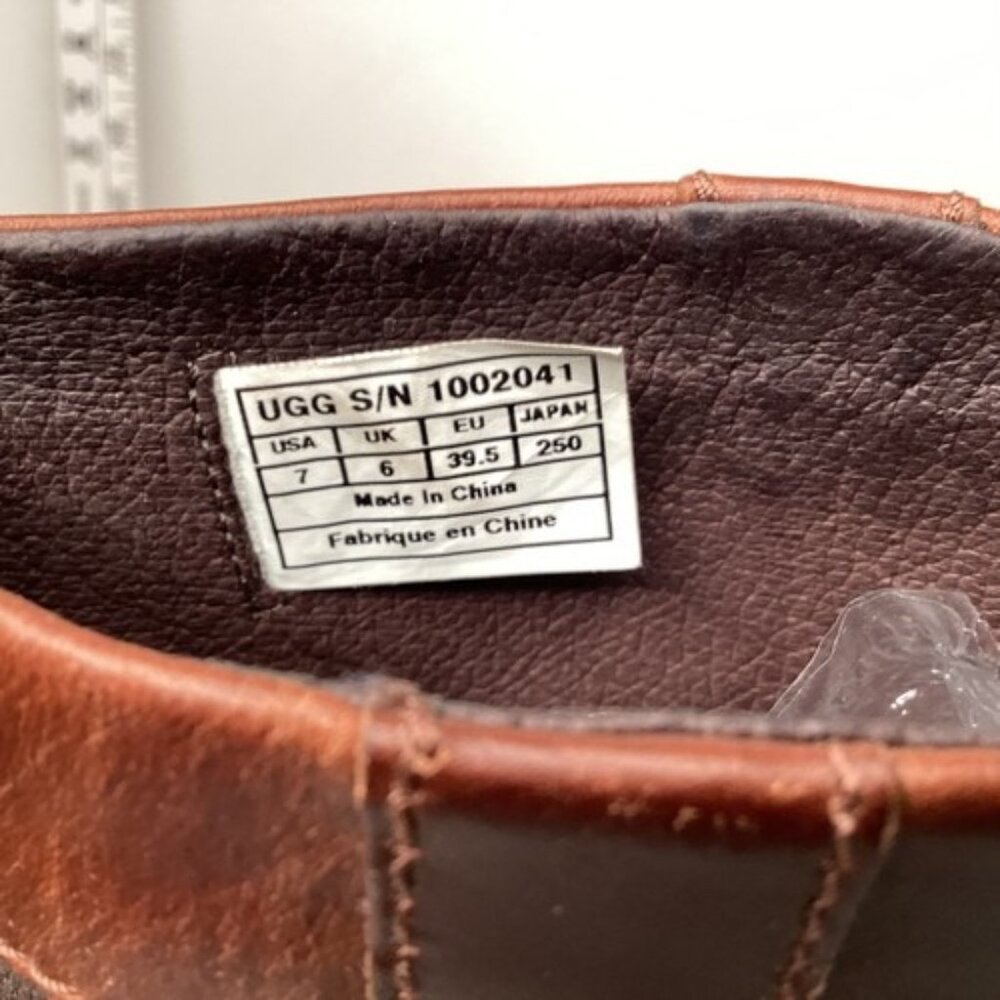 UGG CHE Corbitt Pull On Weatherproof Event Men's Boot Size 7 Brown Leather - Picture 8 of 8